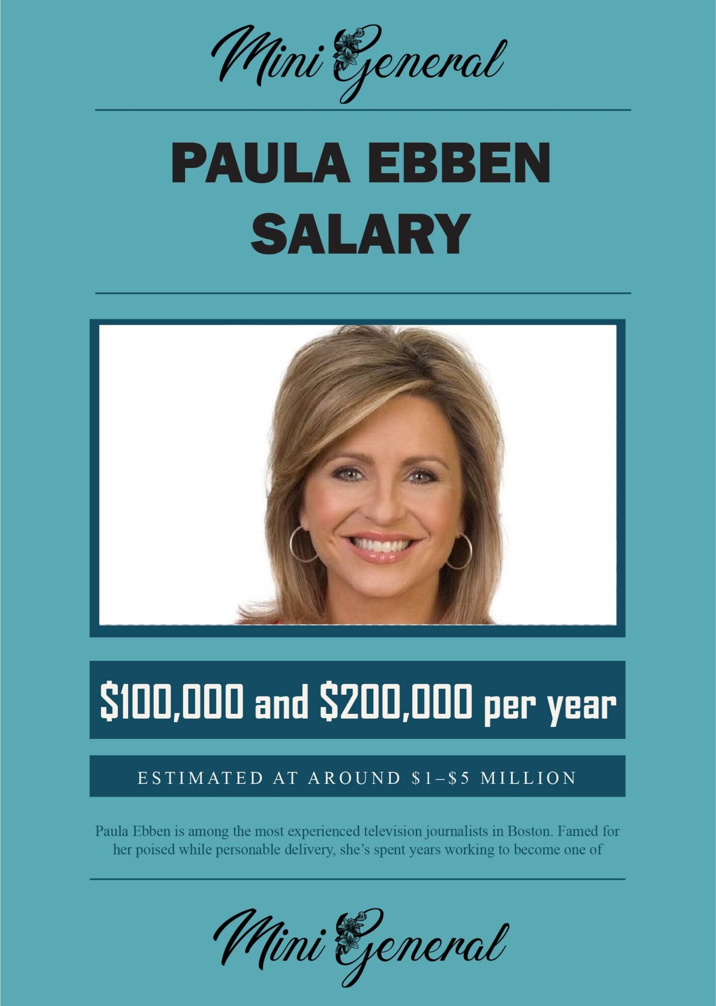 Paula Ebben Age, Salary, Husband, Wikipedia Mini General