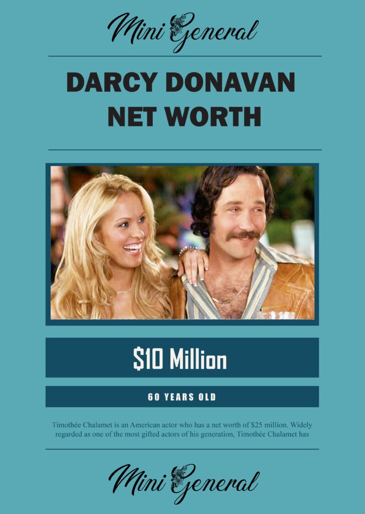 Darcy Donavan Net Worth