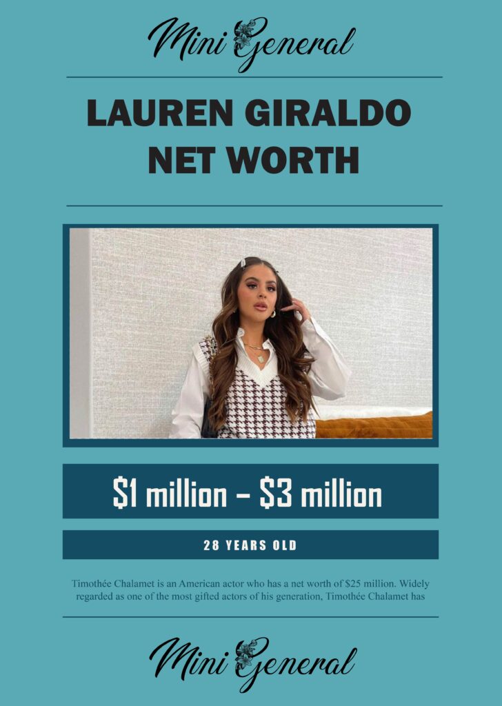 Lauren Giraldo Net Worth