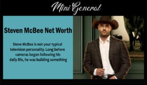 Steven McBee Net Worth