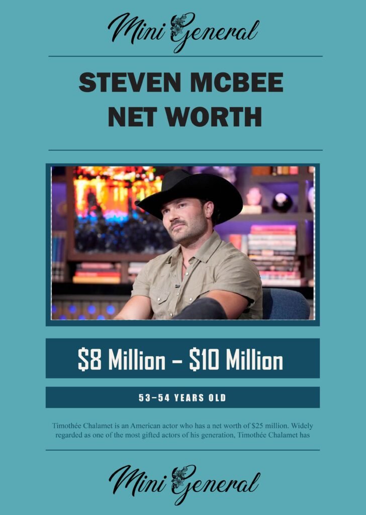 Steven McBee Net Worth