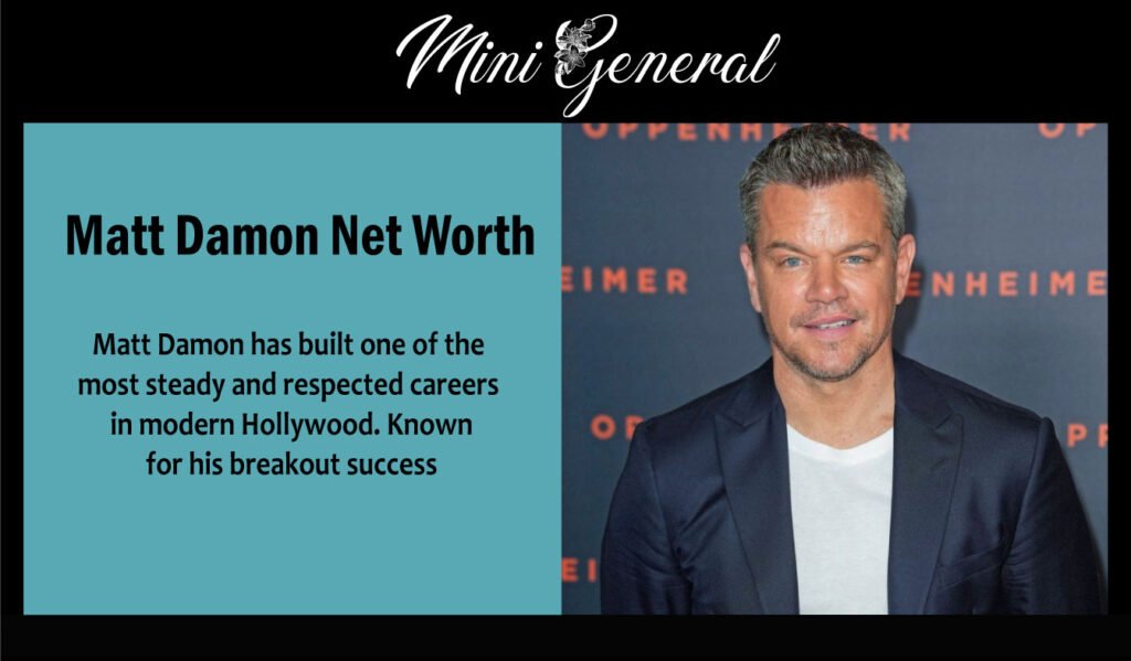 Matt Damon Net Worth